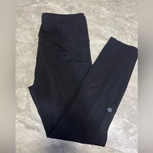 Lululemon Fast and Free 7/8 Tight Leggings 25" Black womens Size 8